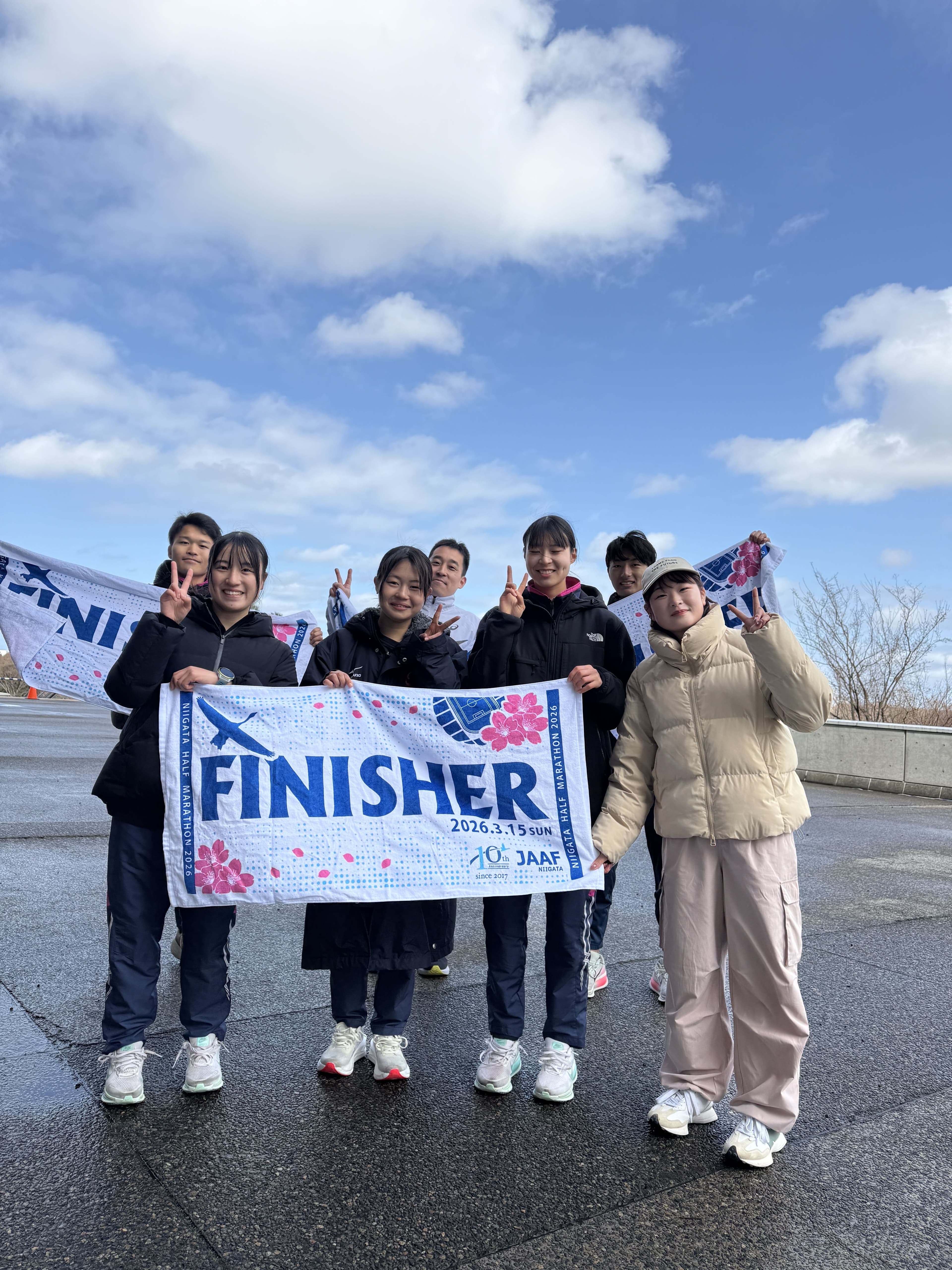【学生の活躍】越智ゼミメンバーが新潟ハーフマラソン2026に出場しました